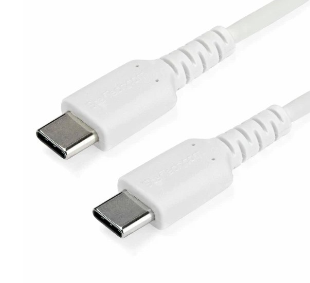 Accessoires téléphonie Câble VORTEX USB-C Mâle vers USB-C Mâle 1m Blanc infinytech Réunion 01