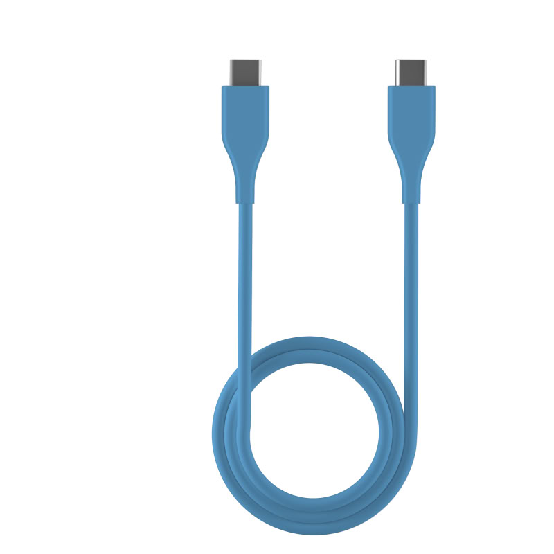 Accessoires téléphonie Câble VORTEX USB-C Mâle vers USB-C Mâle 1m Bleu infinytech Réunion 01