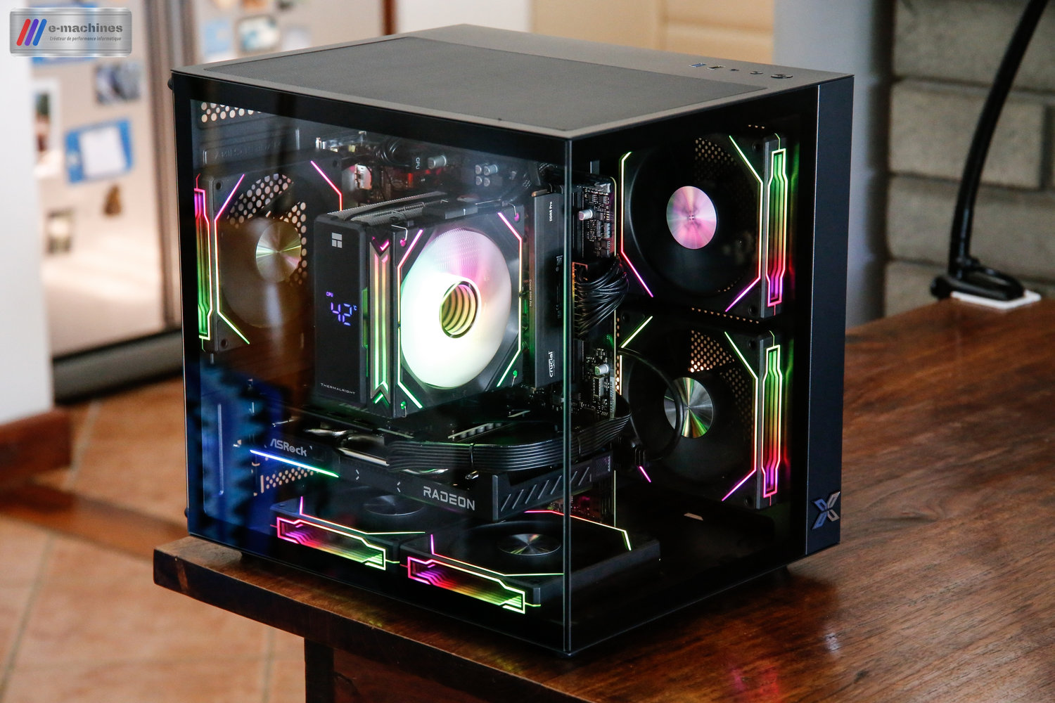 Mini cube Xigmatek Aqua M Ryzen 8400F RX 9060XT 16Go infinytech Réunion 04