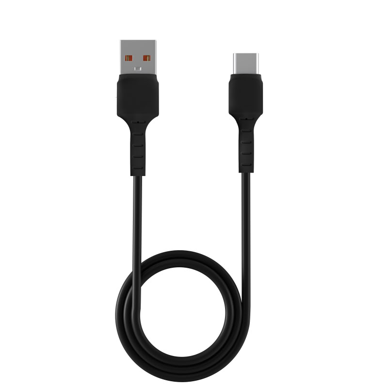Accessoires téléphonie Câble VORTEX USB-A Mâle vers USB-C Mâle 1m Noir infinytech Réunion 02