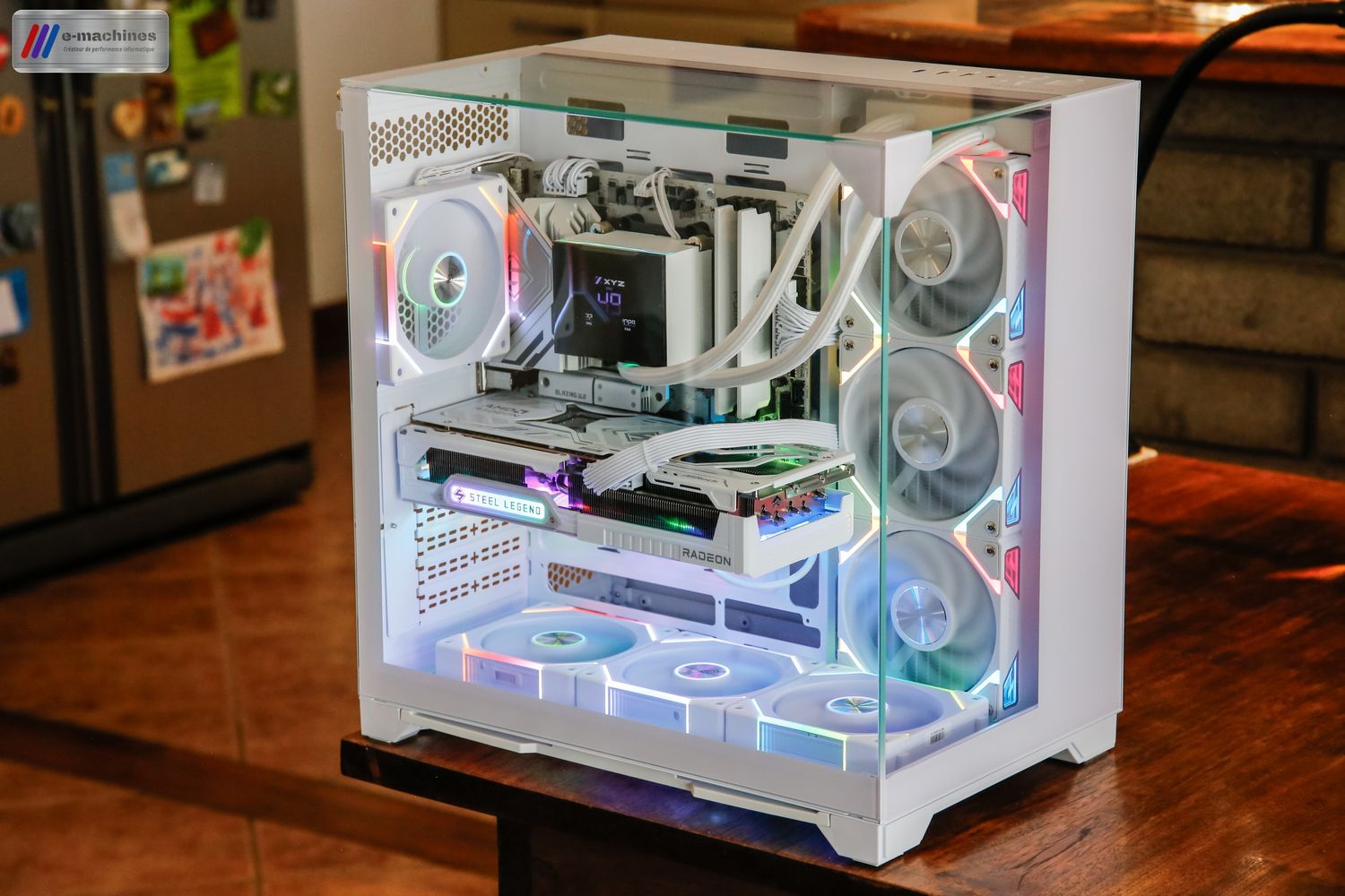 Cube Mars Gaming MC-Vision blanc Ryzen 7800X3D et RX 9070XT INFINYTECH r2UNION 03