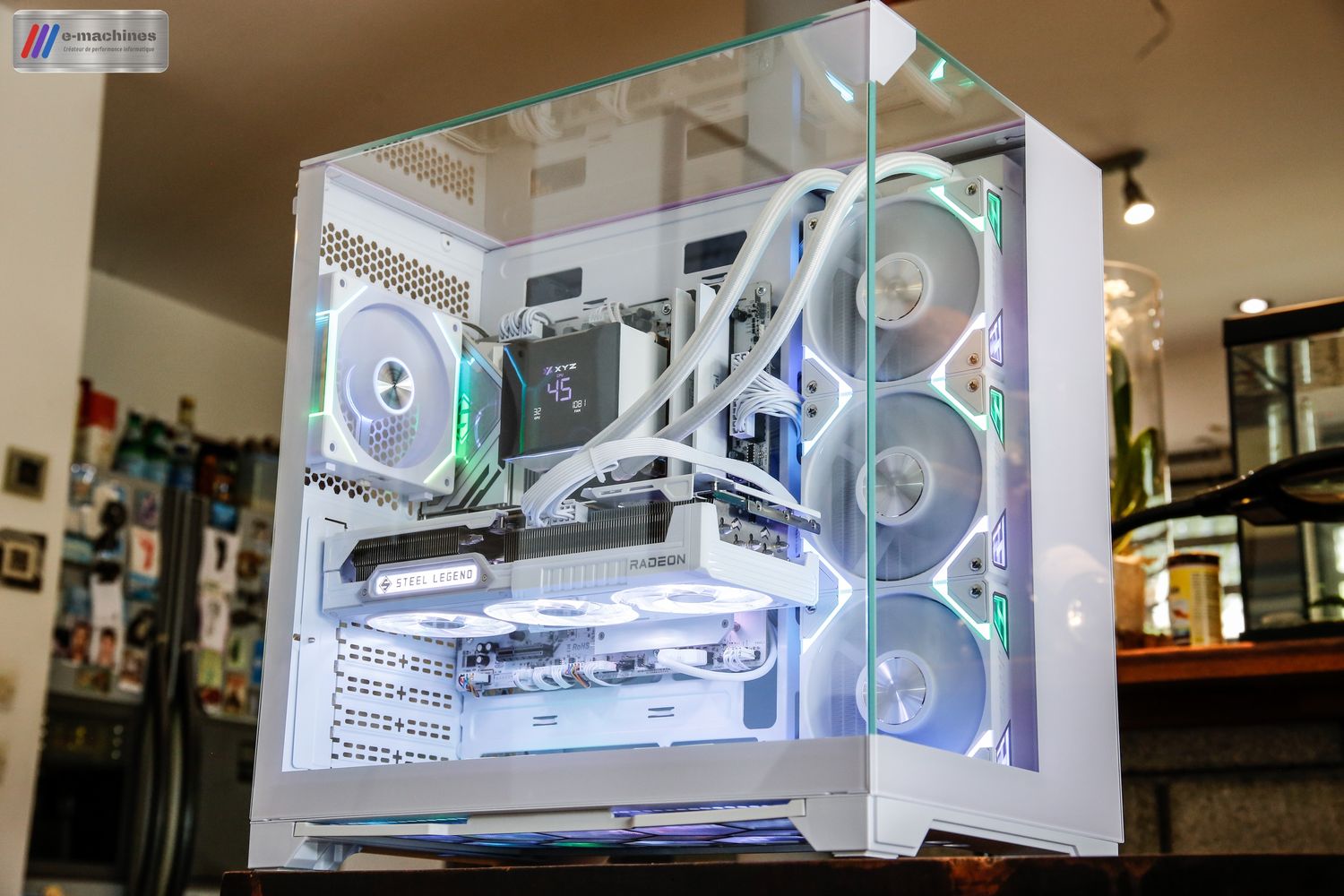 Cube Mars Gaming MC-Vision blanc Ryzen 7800X3D et RX 9070XT INFINYTECH r2UNION 04