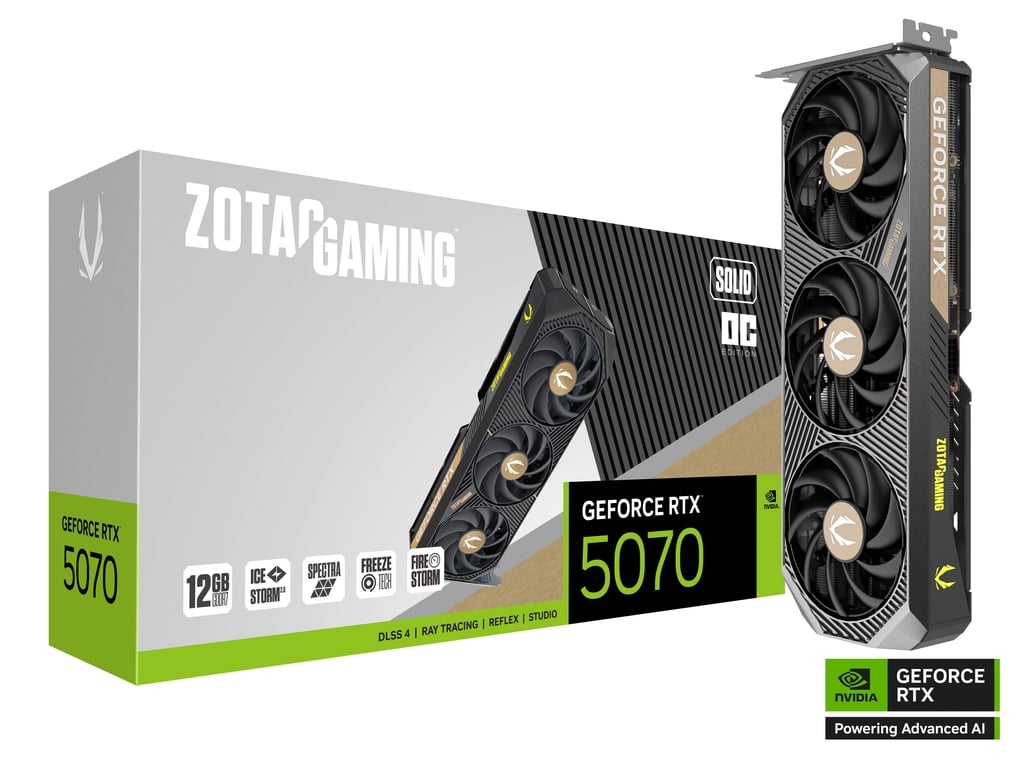 Matériels informatique ZOTAC GAMING GeForce RTX 5070 SOLID OC infinytech Réunion 01