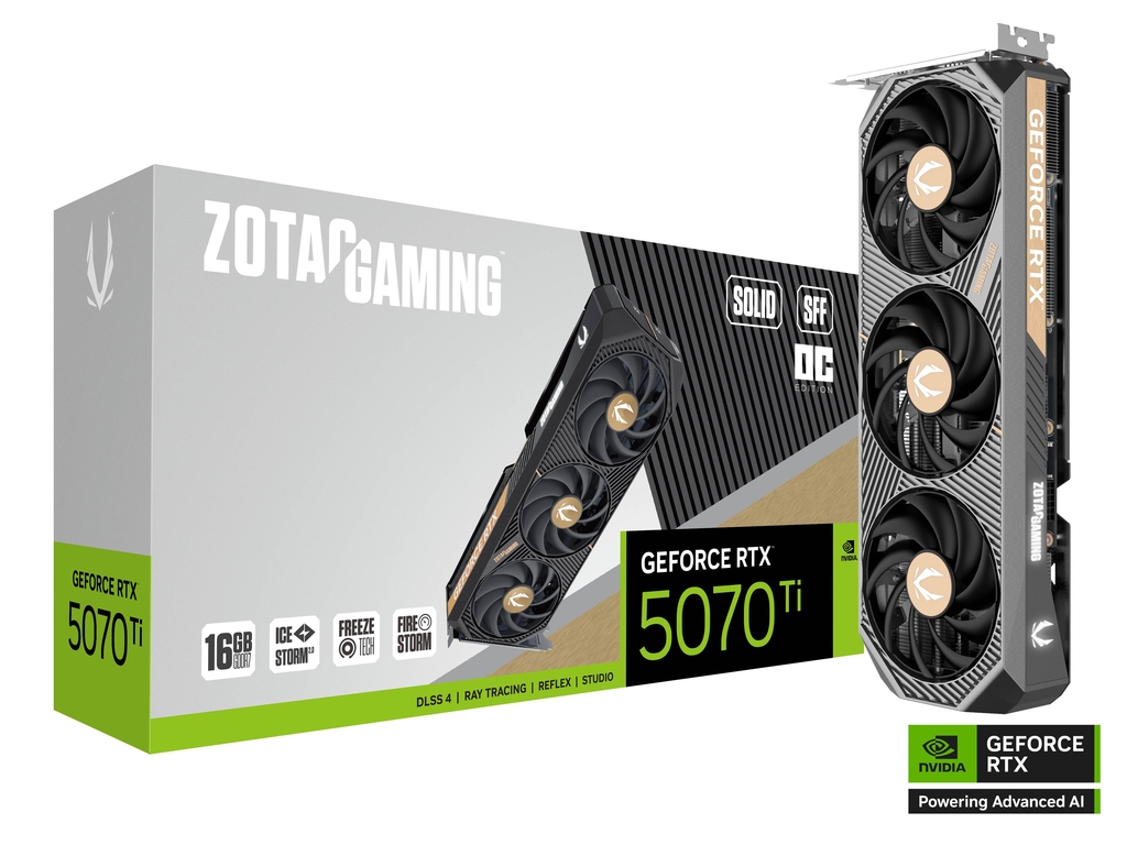 Matériels informatique ZOTAC GAMING GeForce RTX 5070 Ti SOLID SFF OC infinytech Réunion 01