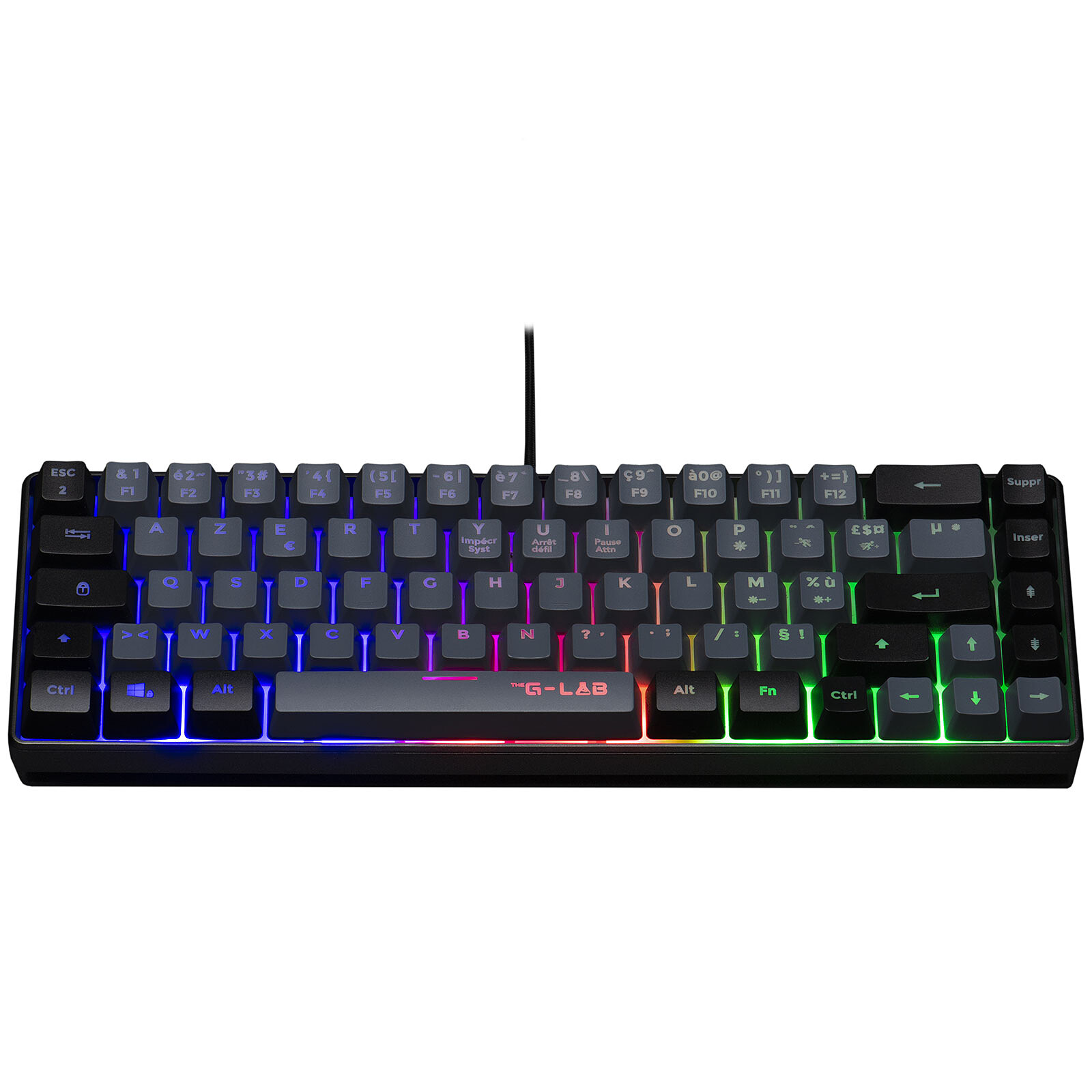 Matériels informatique The G-Lab Keyz Hydrogen BKG Noir Gris infinytech Réunion 02
