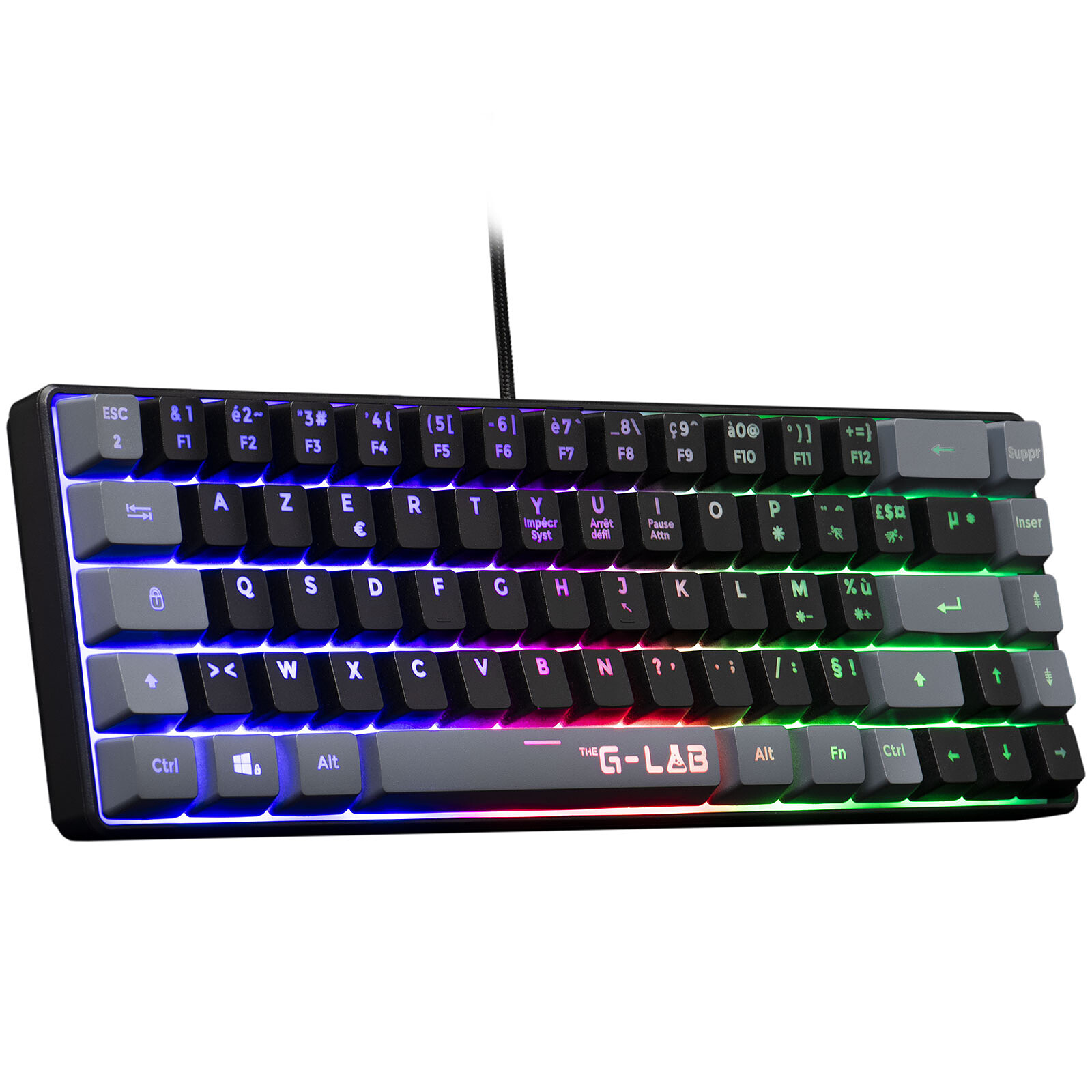Matériels informatique The G-Lab Keyz Hydrogen BKG Noir Gris infinytech Réunion 03