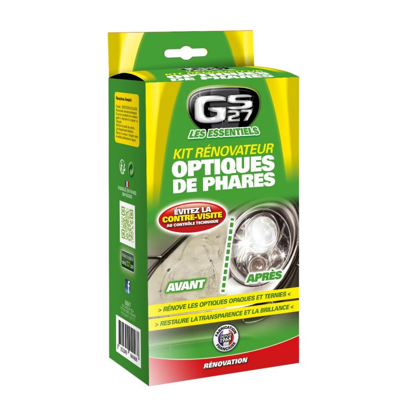 Kit Rénovateur Optiques de Phares GS27 infinytech Réunion 01