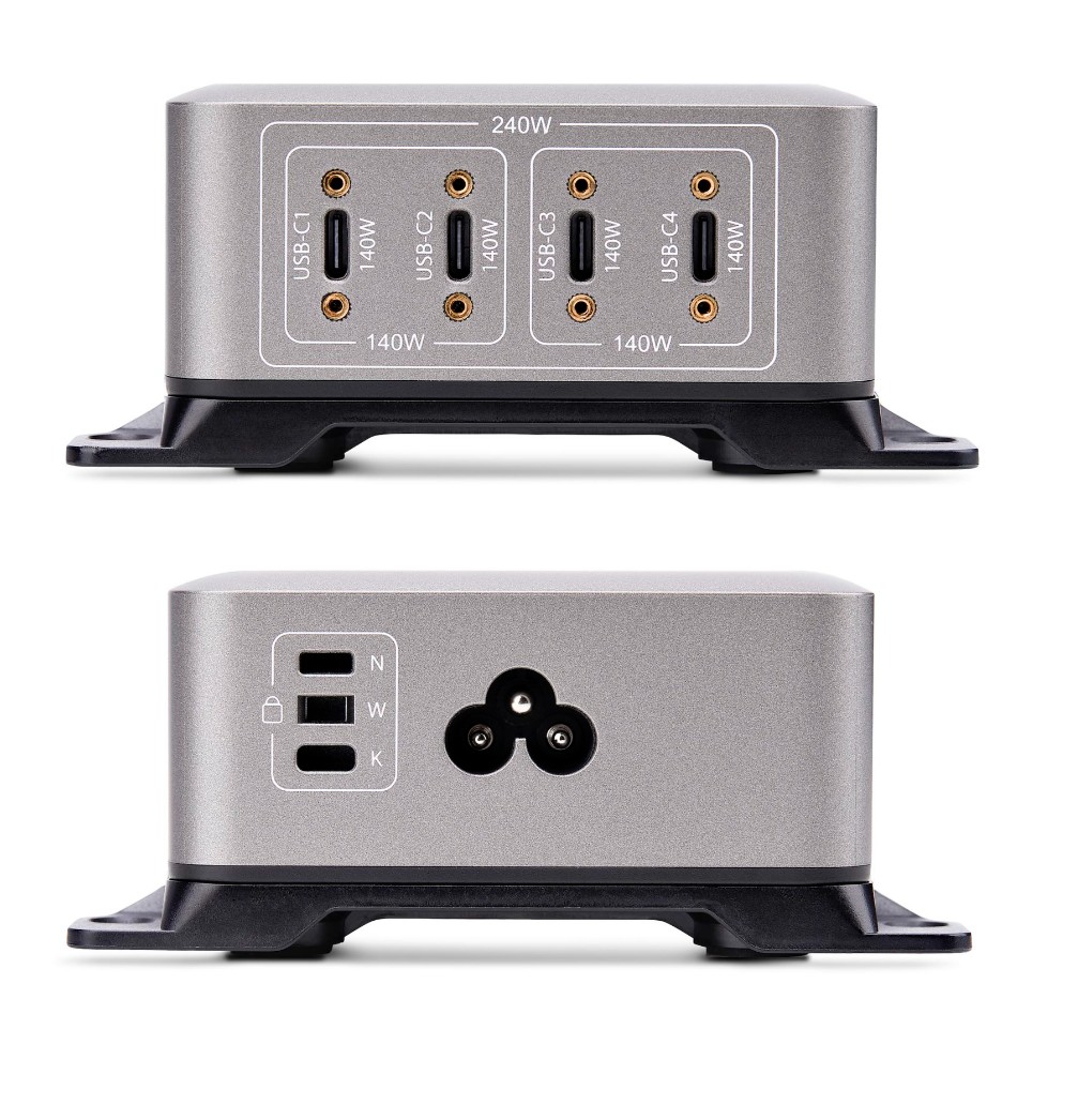 Chargeur USB-C GaN STARTECH Multi-Appareils à 4 Ports 240W infinytech Réunion 02