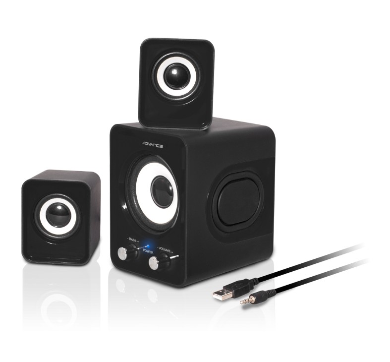 Haut-parleurs 2.1 ADVANCE SoundPhonic 6W Noir infinytech Réunioin 10
