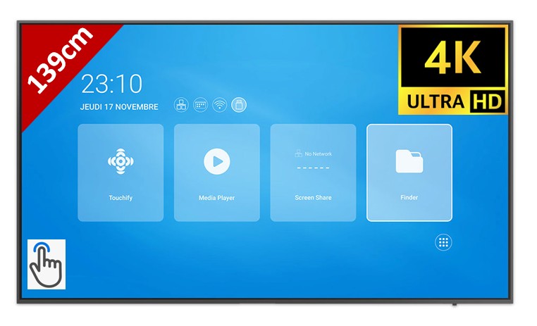 Ecran Intéractif SPEECHI SpeechiDisplay 55 4K infinytech Réunion 01