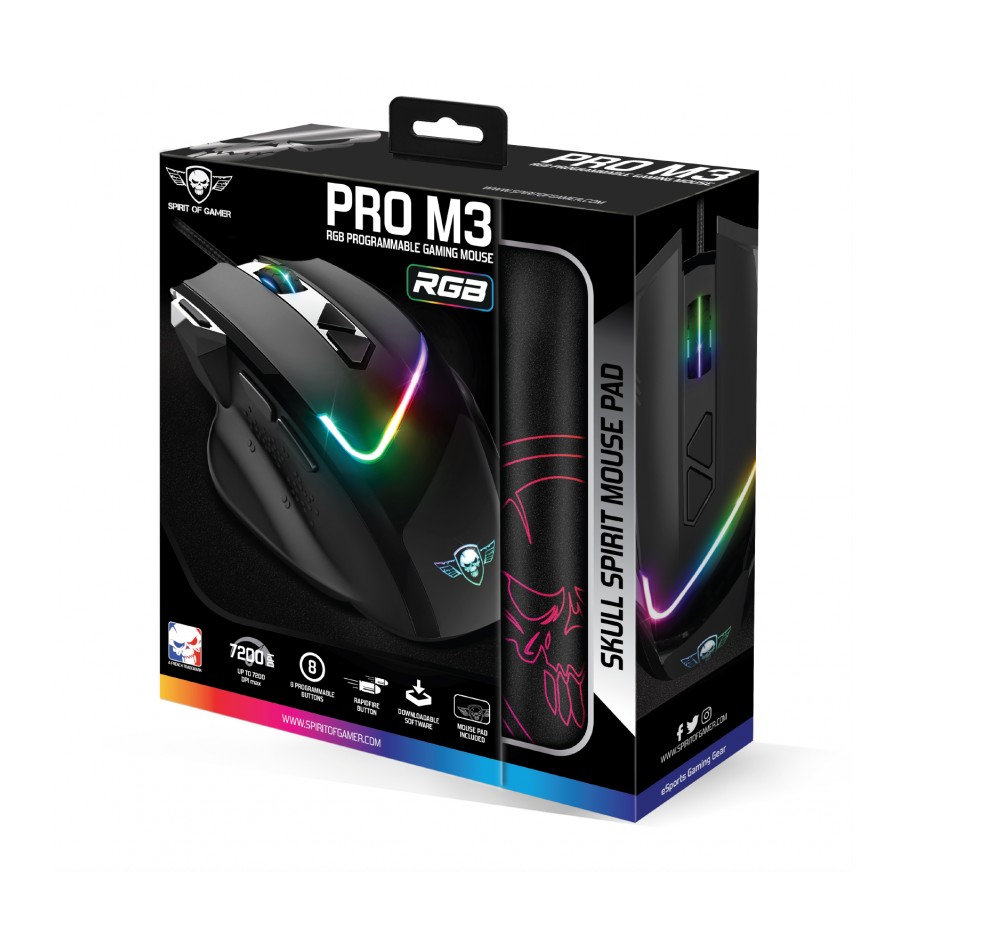 Matériels informatique souris SPIRIT of GAMER PRO-M3 RGB infinytech Réunion 03