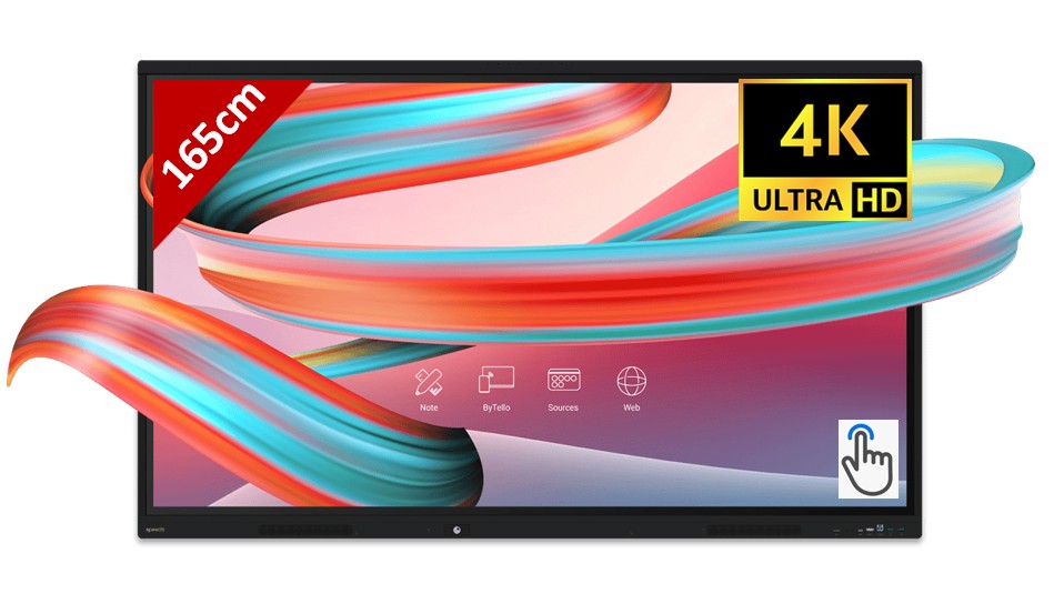 Ecran intéractif SPEECHI SuperGlass Pro 65 4K infinytech Réunion 05