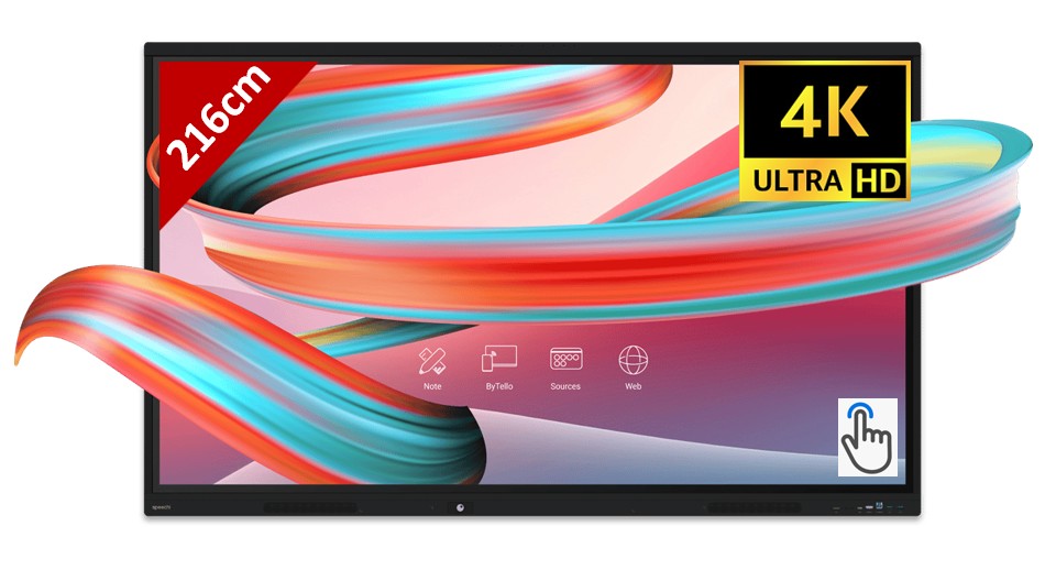 Ecran intéractif SPEECHI SuperGlass Pro 86 4K infinytech Réunion 05