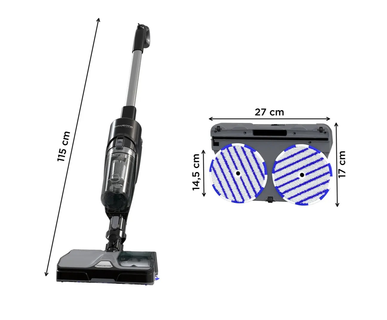 Petit électroménager Aspirateur laveur sans fil ROWENTA  X-Combo infinytech Réunion 03