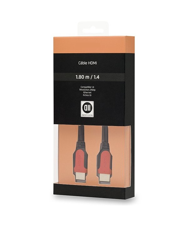 Matériels informatique câble HDMI D2 DIFFUSION 1.4 High Speed 3m infinytech Réunion 01