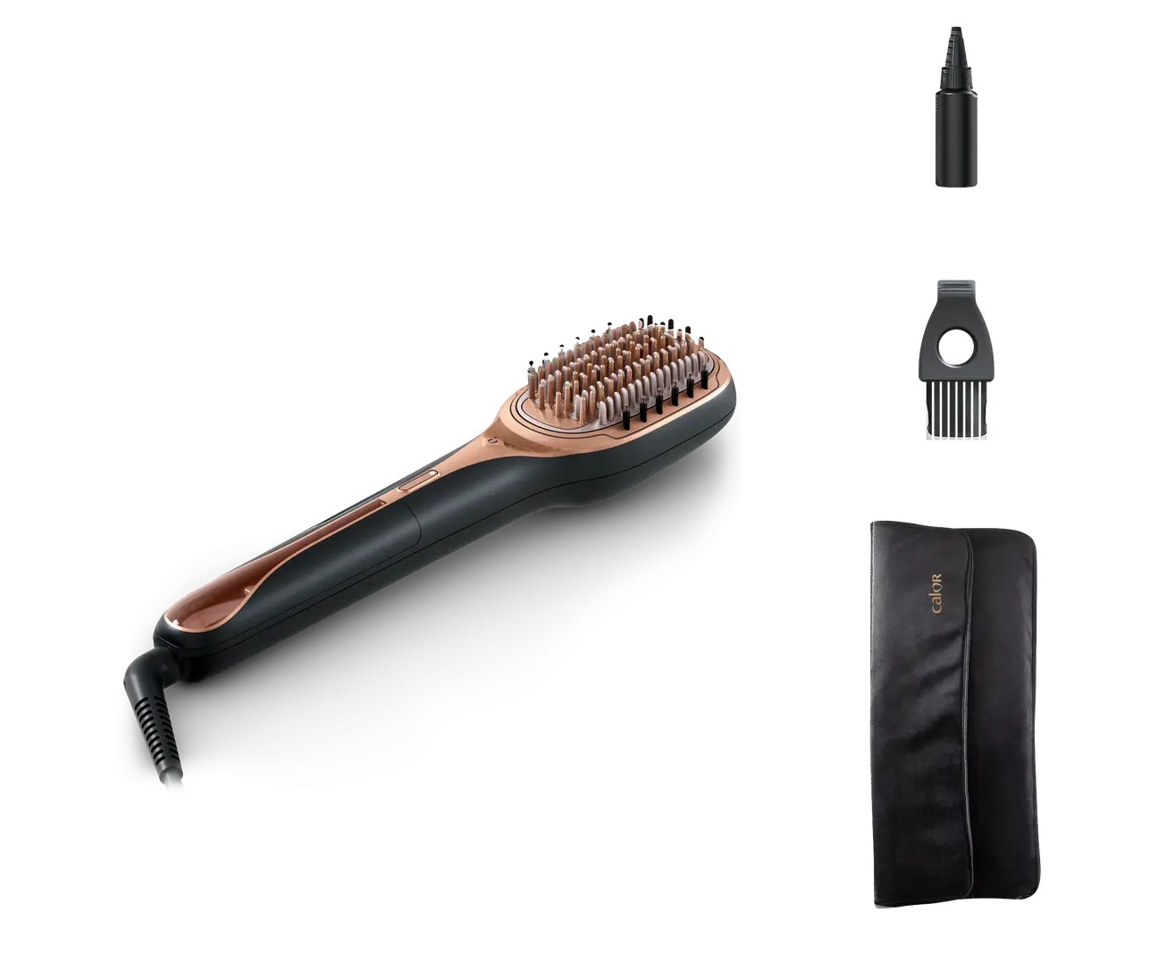 Petit électroménager brosse réparatrice vapeur CALOR Hair Therapist infinytech Réunion 02