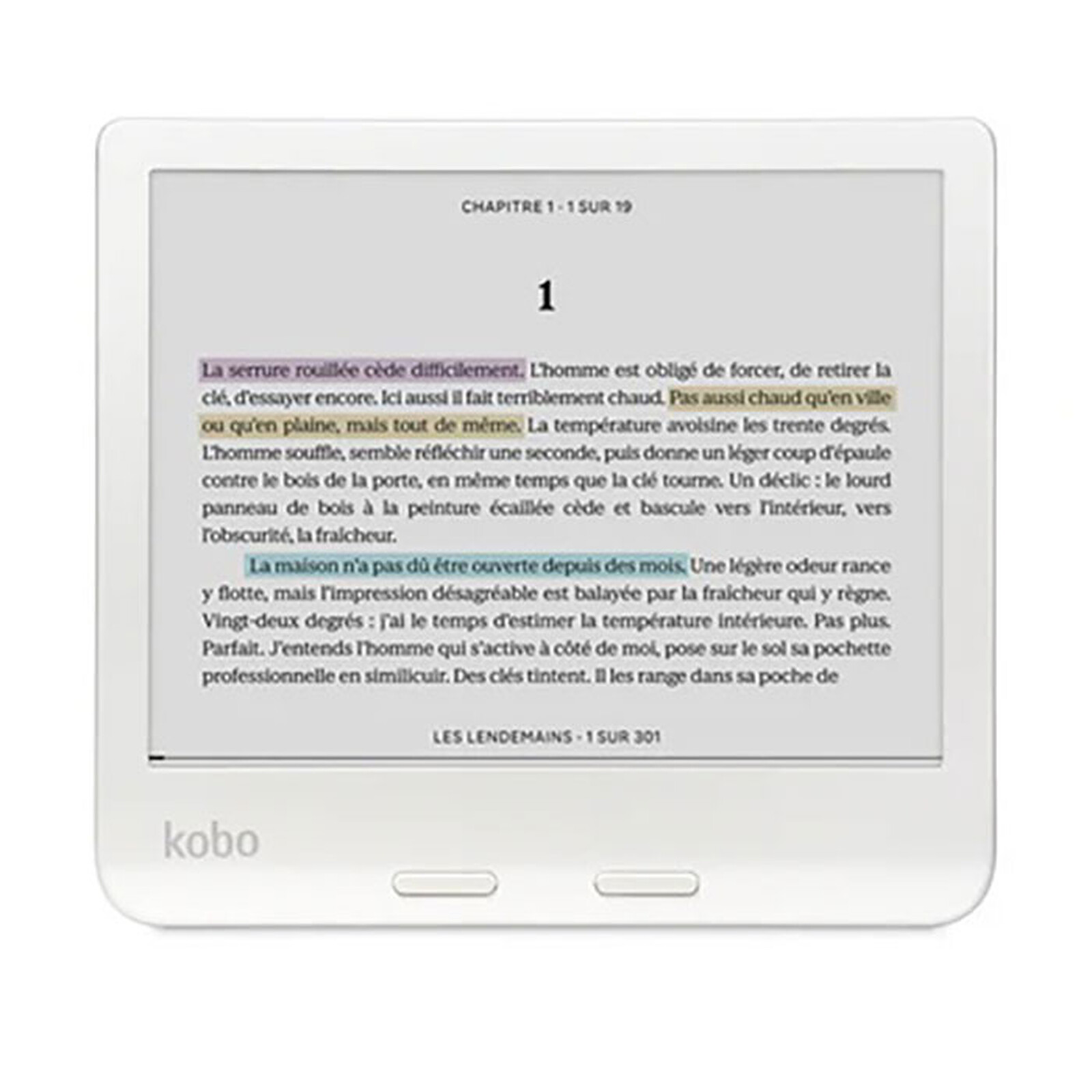 Liseuse KOBO Libra Colour 32Go Blanche infinytech Réunion 02
