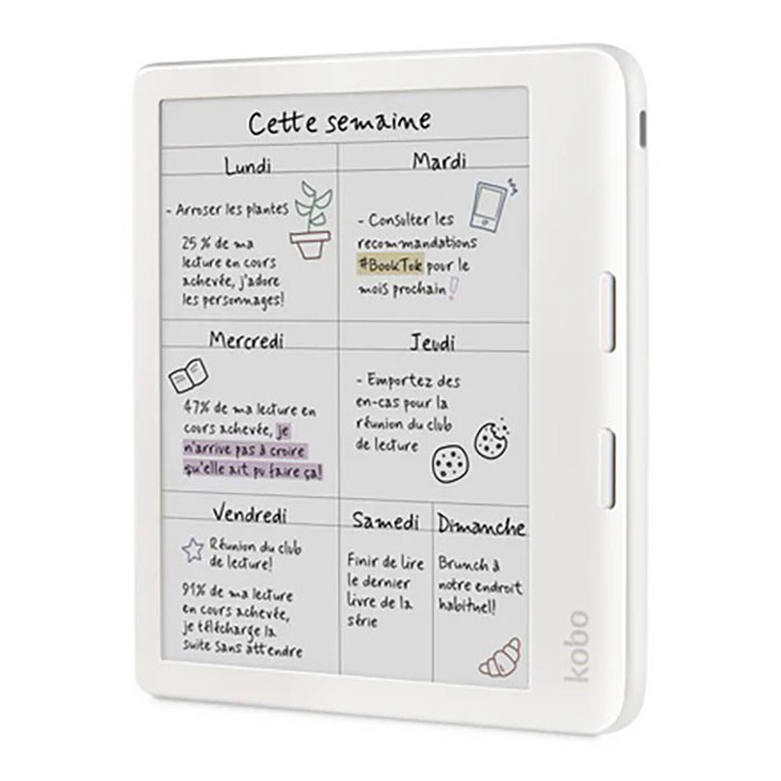 Liseuse KOBO Libra Colour 32Go Blanche infinytech Réunion 01