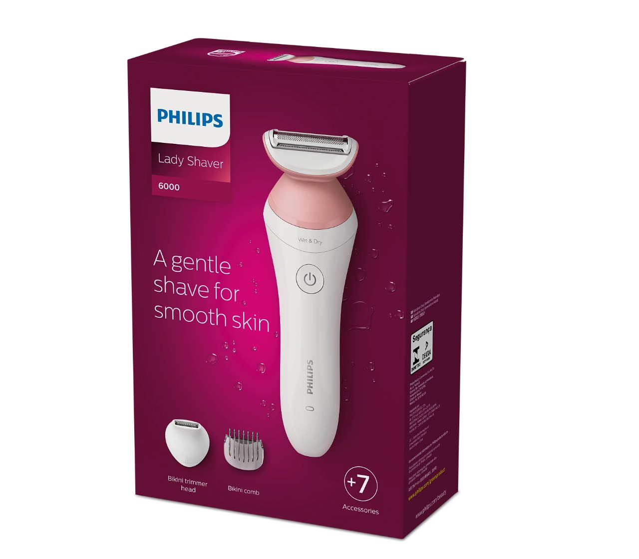 Rasoir sans fil PHILIPS BRL146 Lady Shaver Series 6000 infinytech Réunion 02