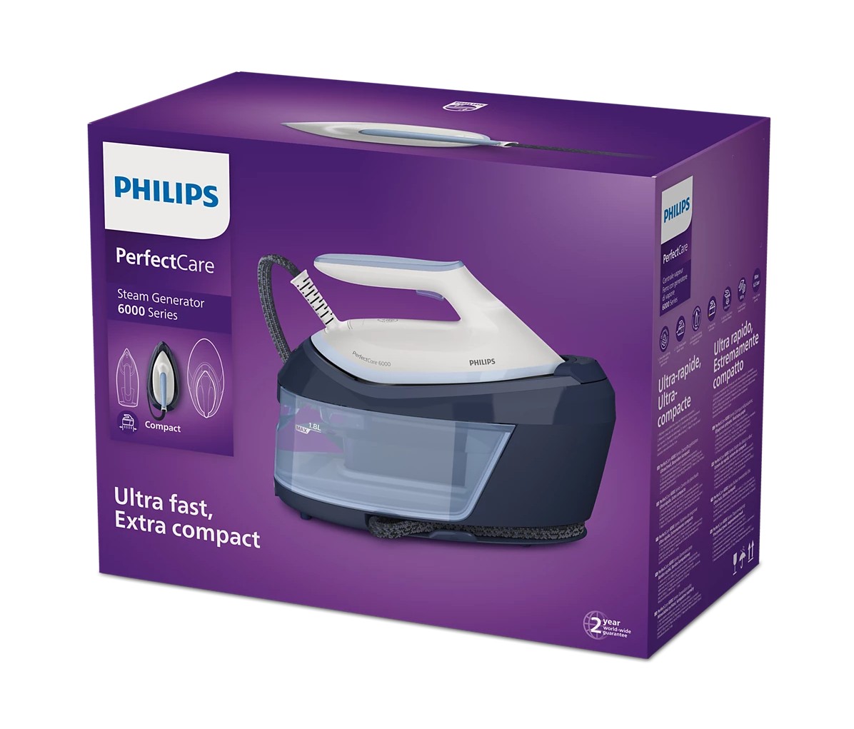 Petit électroménager centrale vapeur PHILIPS PSG6026 20 Serie PerfectCare 6000 infinytech Réunion 04