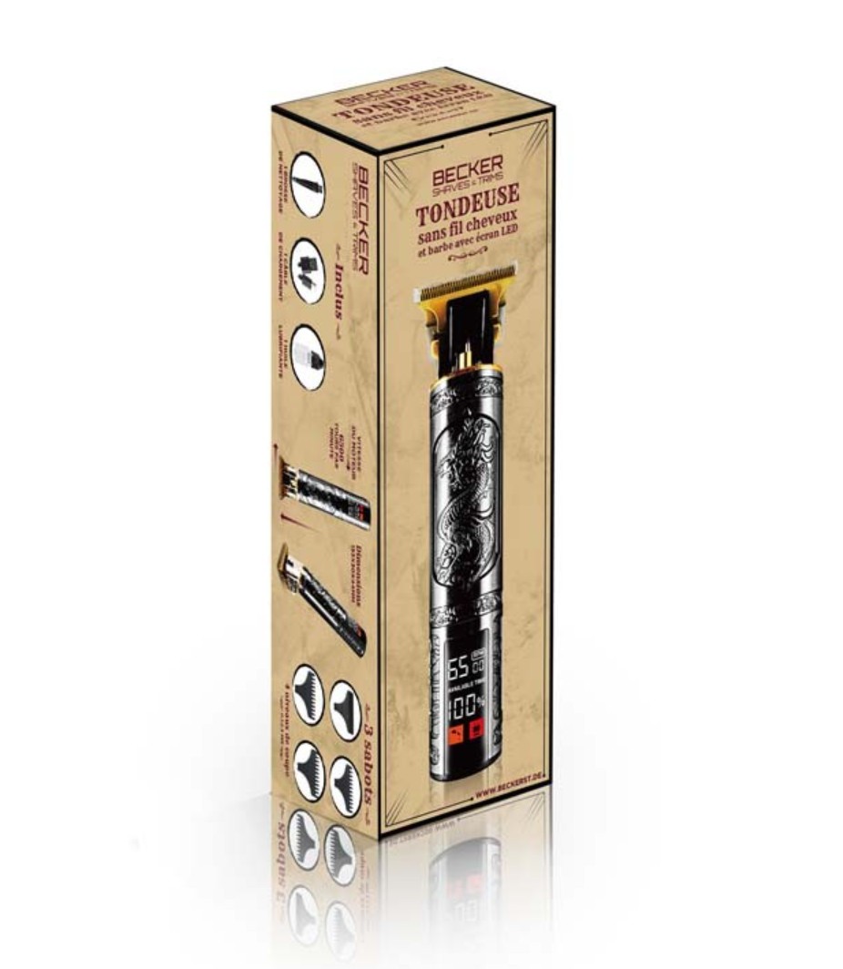 Petit électroménager tondeuse sans fil BECKER Dragon Black infinytech Réunion 04
