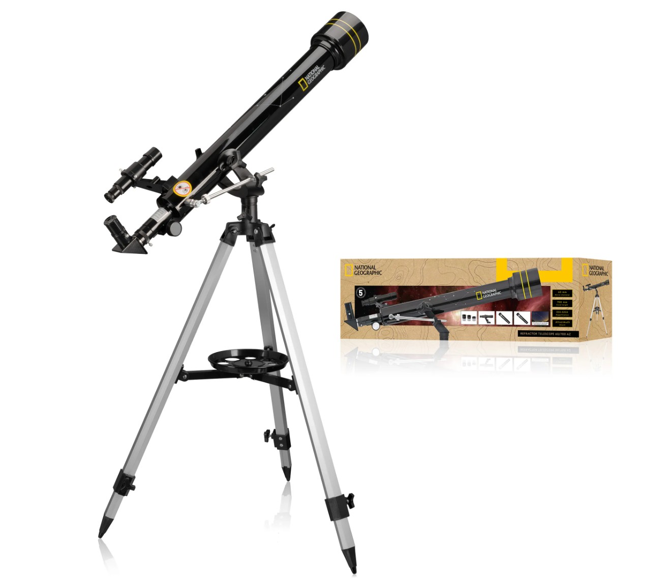 NATIONAL GEOGRAPHIC Télescope réfracteur 60 700 AZ infinytech Réunion 01
