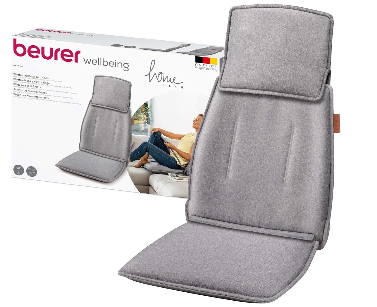 Petit électroménager siège massant Shiatsu BEURER MG 330G infinytech Réunion 02