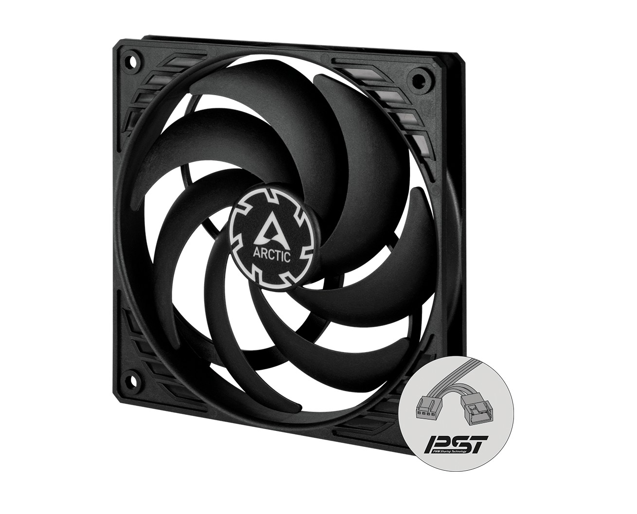 Matériels informatique ventilateur ARCTIC P12 Slim PWM PST Noir infinytech Réunion 01