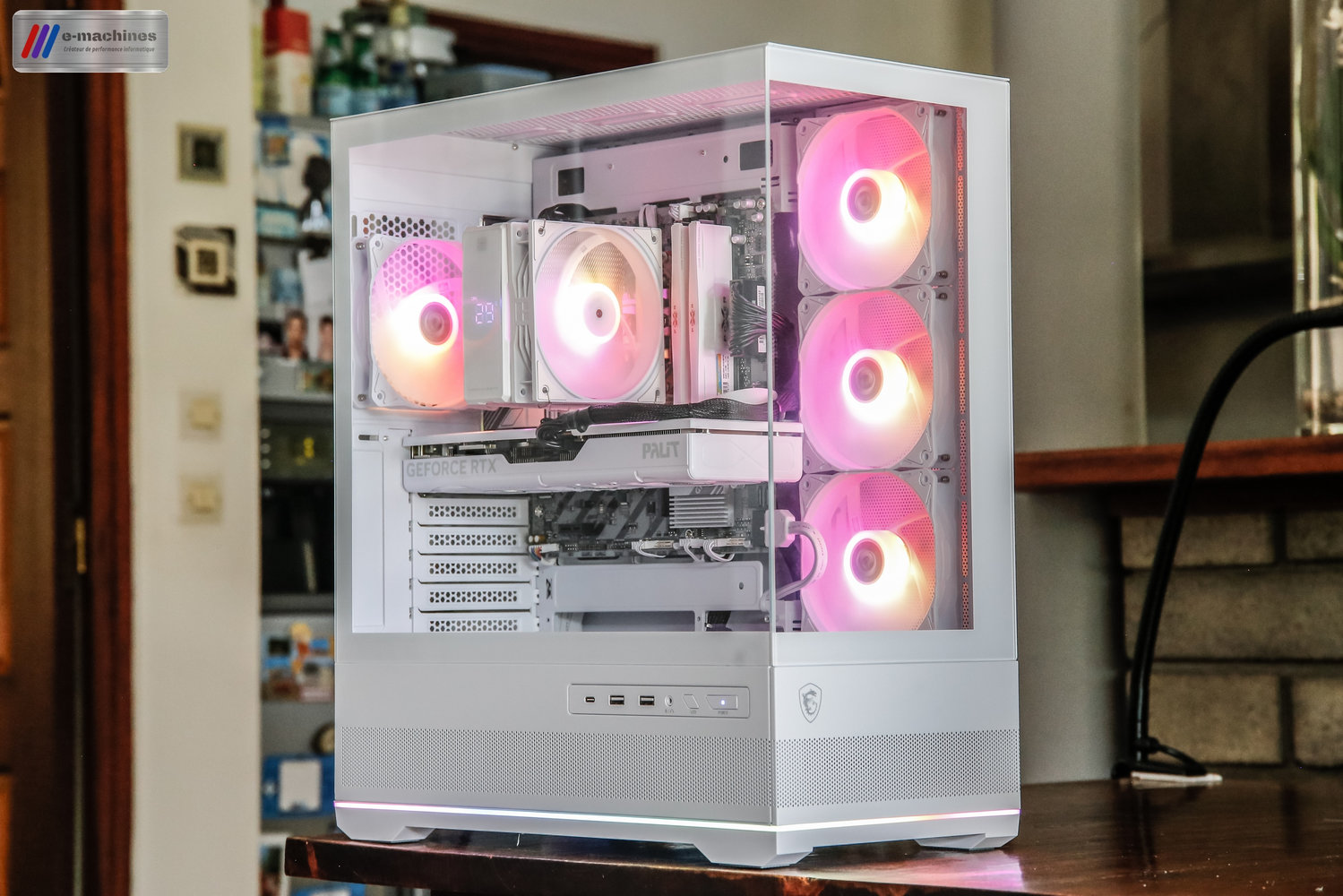 MSI MAG PANO 110R Ryzen7 8700F et RTX 5070 White OC 12Go infinytech Réunion 01