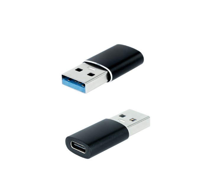 Matériels informatique adaptateur NANOCABLE USB-A 3.1 vers USB-C Noir infinytech Réunion 01