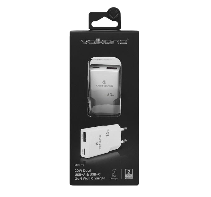 Matériels informatique chargeur mural VOLKANO VK-8063-WT 20W infinytech Réunion 03
