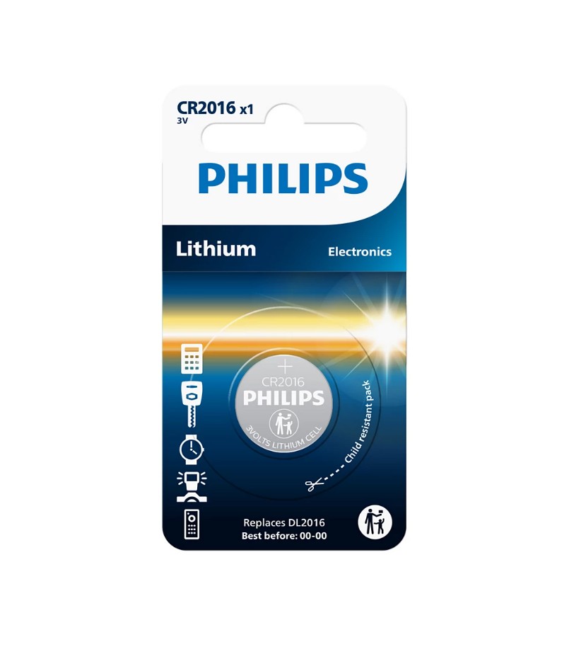 Blister de 1 pile PHILIPS CR2016_01B 3V infinytech Réunion 01