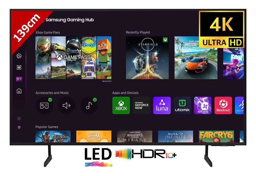 Matériels vidéo TV LED SAMSUNG TU55DU7105KXXC infinytech Réunion 01