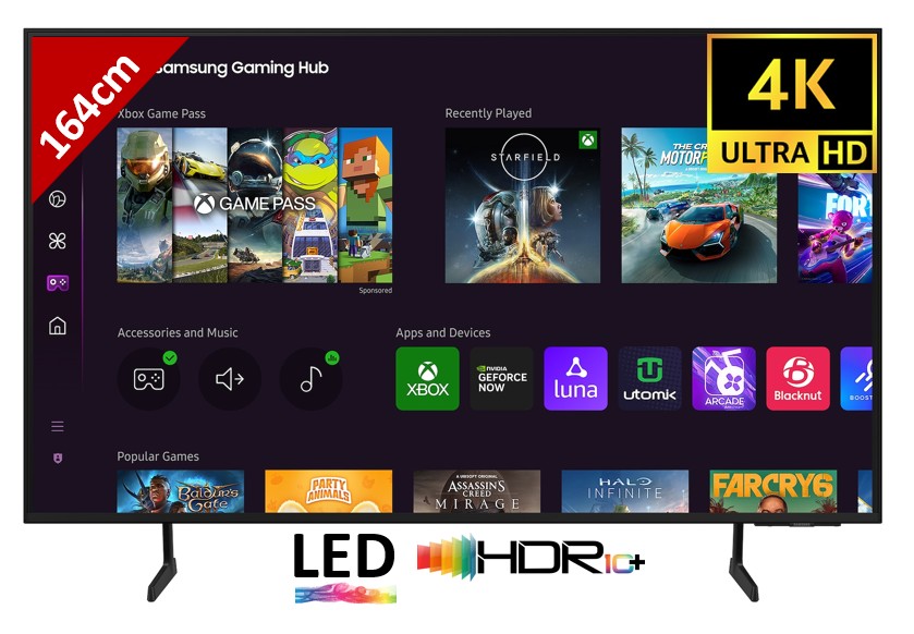 Matériels vidéo TV LED SAMSUNG TU65DU7105KXXC infinytech Réunion 01