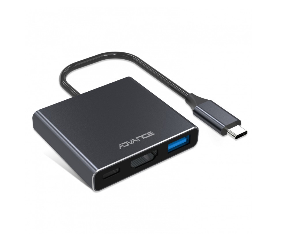 Matériels informatique Hub 3en1 USB-C ADVANCE HUB-C3IN1 infinytech Réunion 01