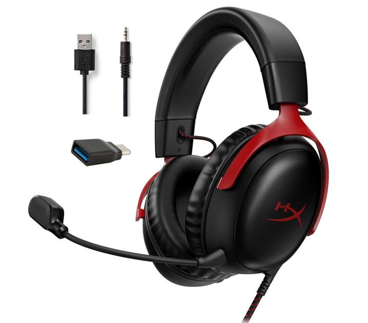 Matériels audio casque HP HyperX Cloud III Rouge infinytech Réunion 01