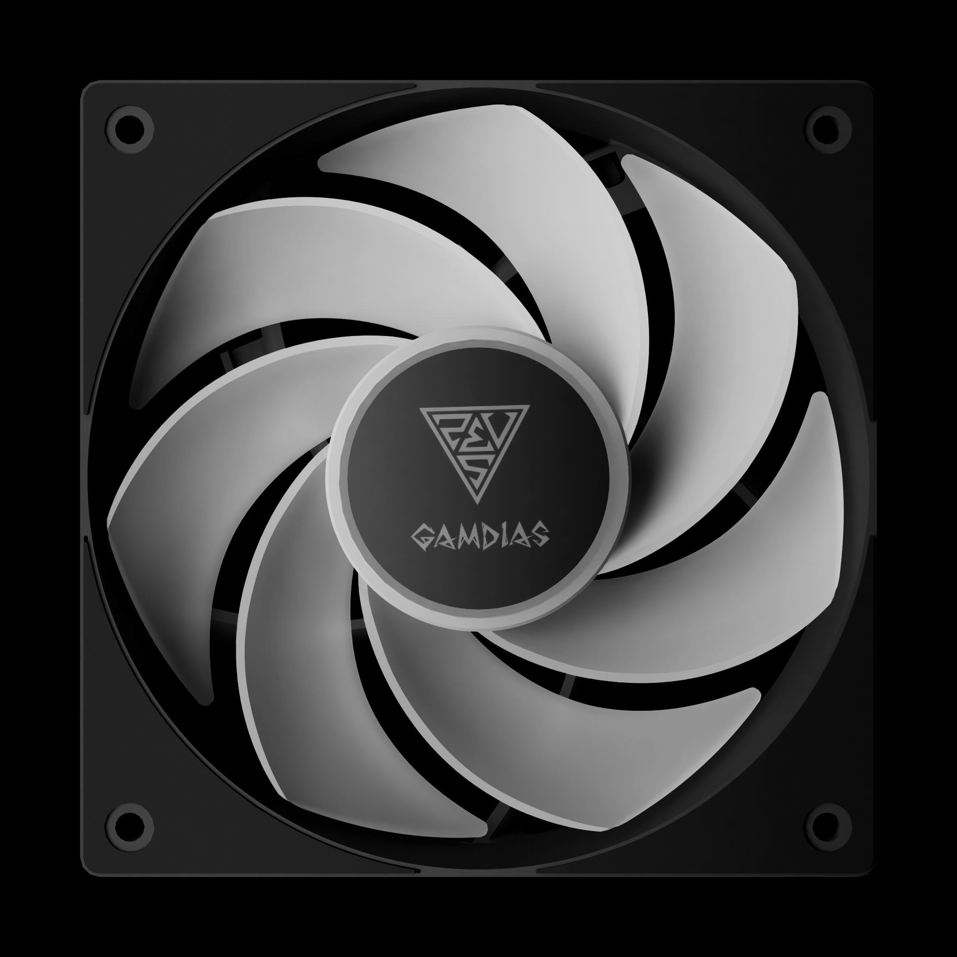 Ventilateur GAMDIAS NOTUS M1-1201 ARGB Noir infinytech Réunion 04