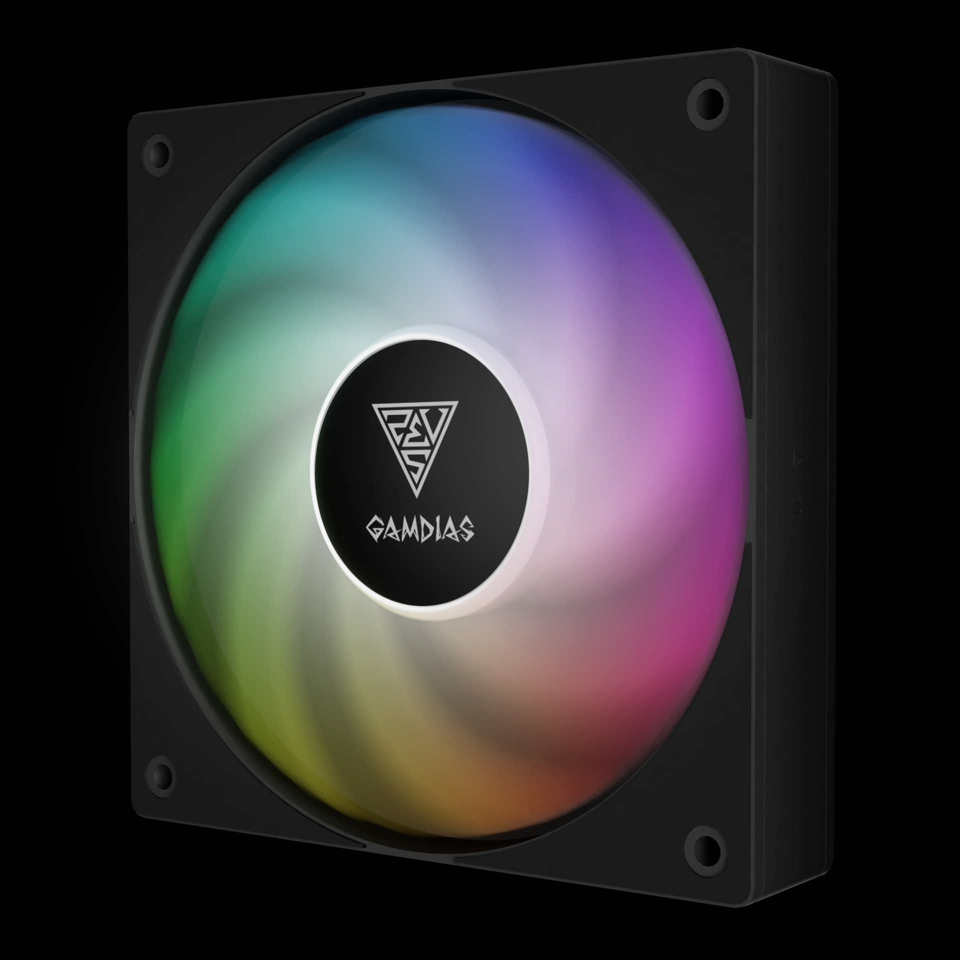 Ventilateur GAMDIAS NOTUS M1-1201 ARGB Noir infinytech Réunion 02