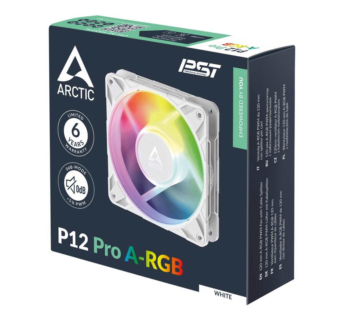 ARCTIC P12 Pro A-RGB Blanc infinytech Réunion 05