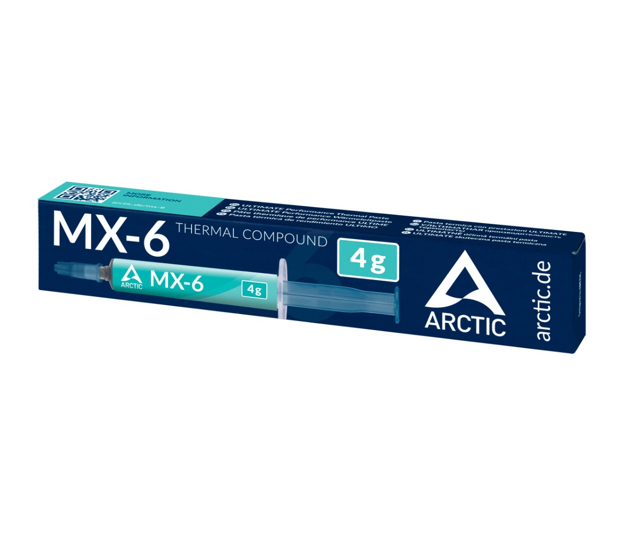 Matériels informatique pâte thermique ARCTIC MX-6 4g sans spatule infinytech Réunion 02
