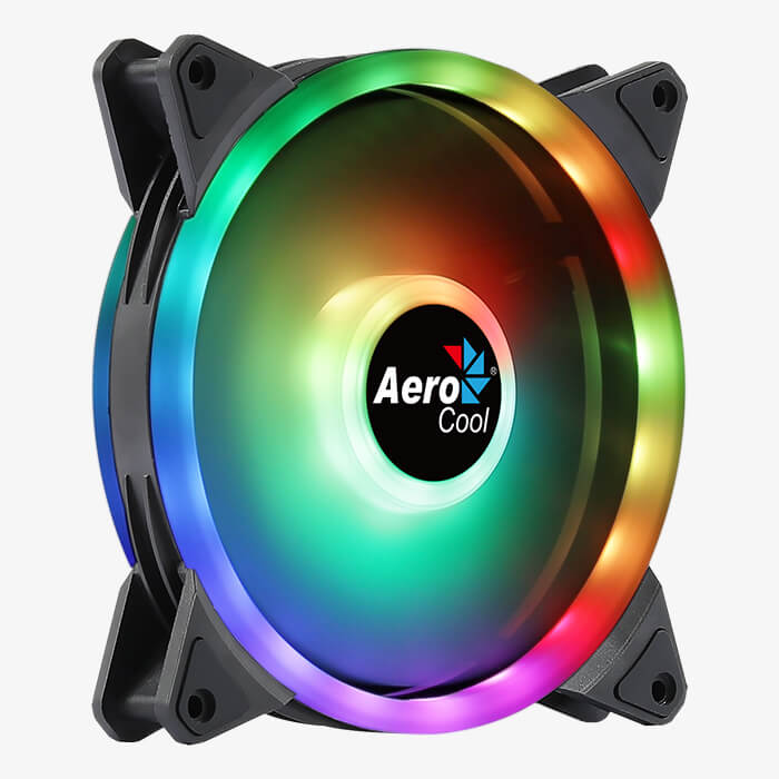 AEROCOOL Duo 14 RGB 140mm Noir infinytech Réunion 02