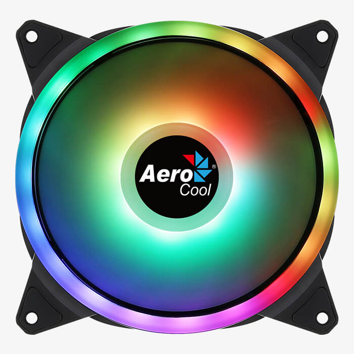 AEROCOOL Duo 14 RGB 140mm Noir infinytech Réunion 01