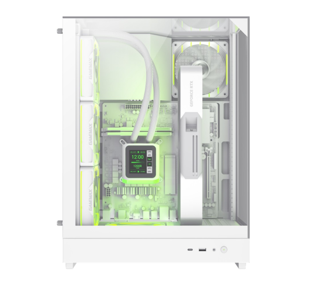 Matériels informatique noitier GAMEMAX T20 Blanc infinytech Réunion 02