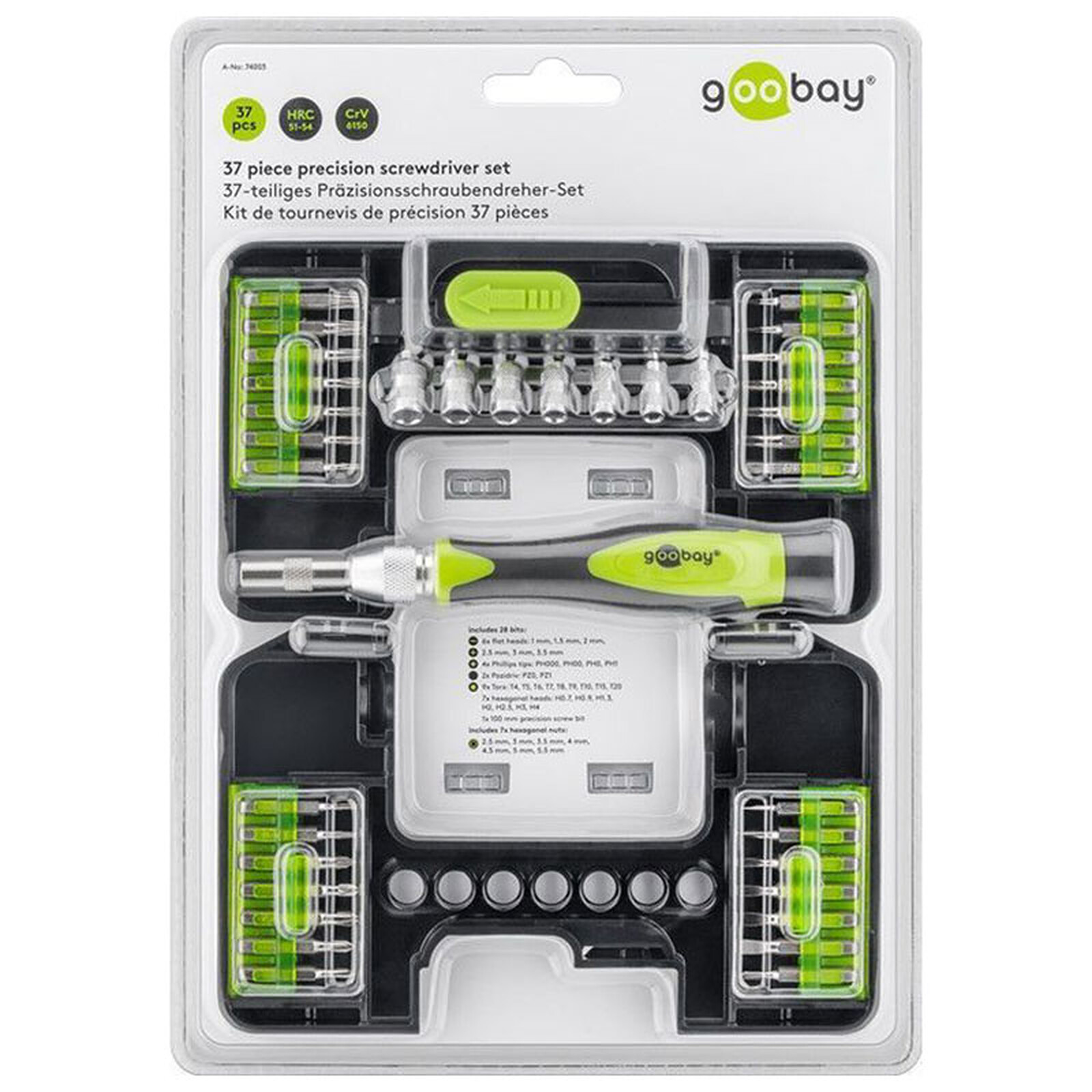 Matériels informatique kit tournevis GOOBAY 37 pièces infinytech Réunion 05