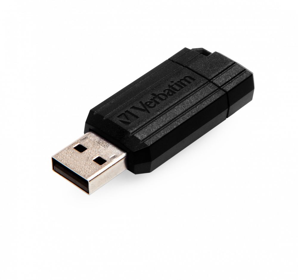 Matériels informatique clé USB 2.0 VERBATIM PinStripe 16Go Noire infinytech Réunion 01 (2)