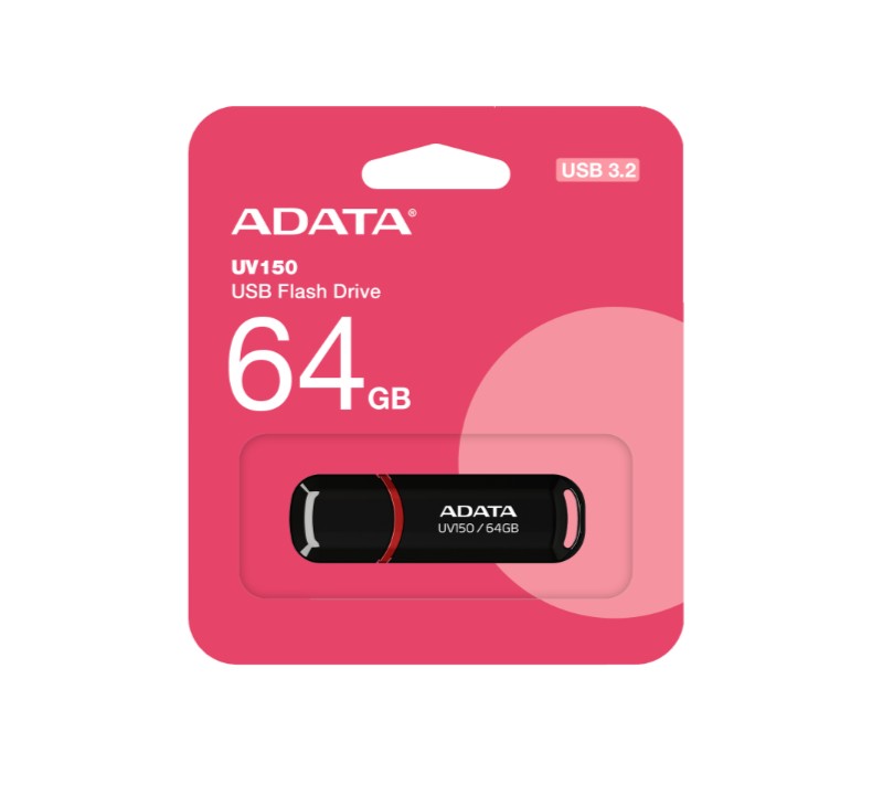 Matériels informatique clé USB 3.2 ADATA UV150 64Go Noire infinytech Réunion 02