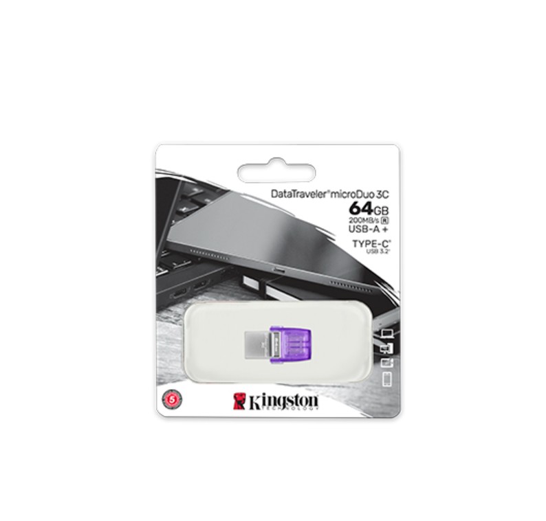 Matériels informatique Clé USB KINGSTON DataTraveler microDuo 3C 64Go infinytech Réunion 03
