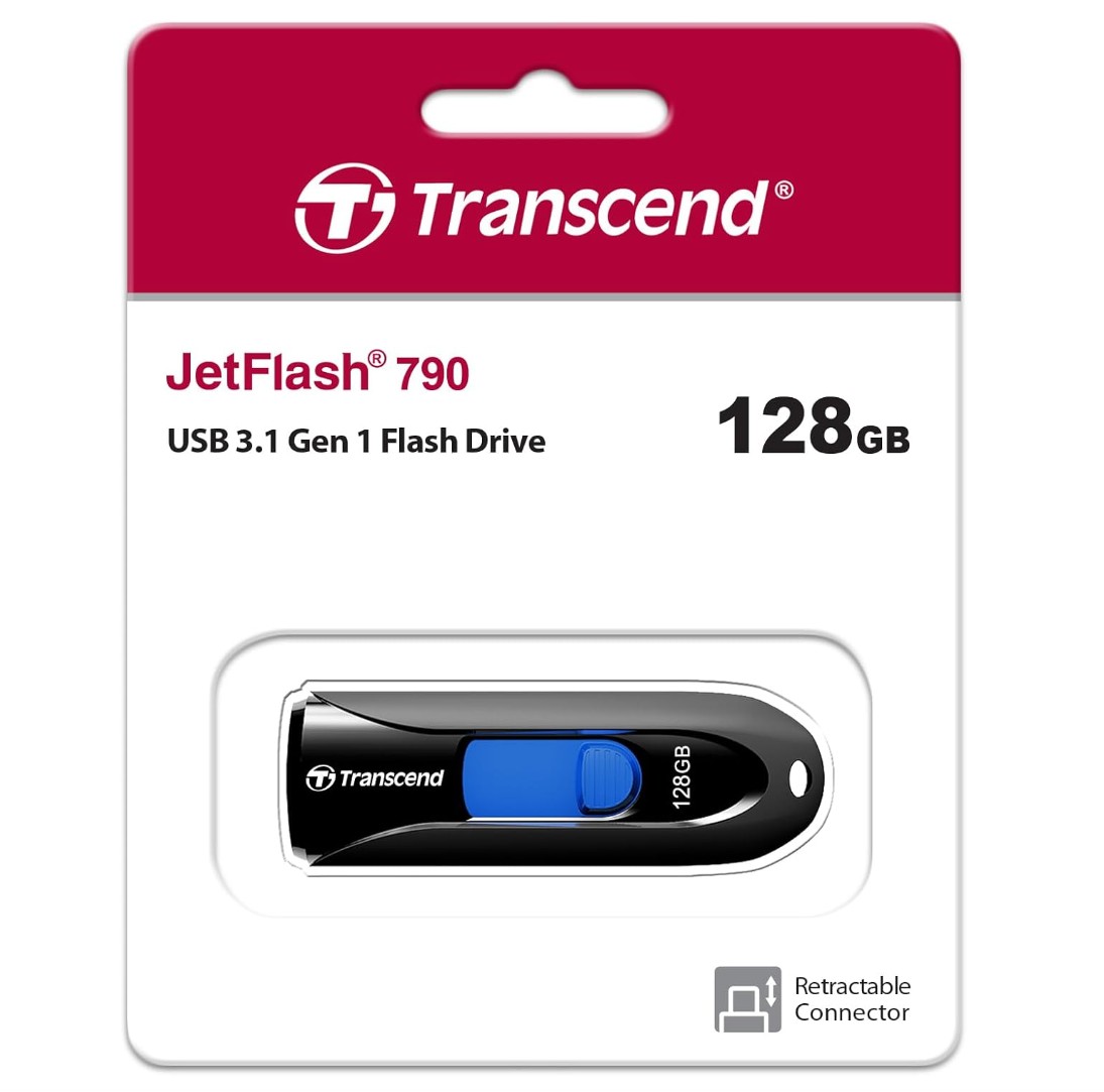 Matériels informatique clé USB 3.1 TRANSCEND JetFlash 790 128Go Noire infinytech Réunion 04