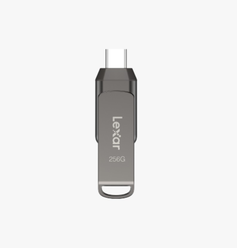 Matériels informatique clé USB-A et C LEXAR JumpDrive D400 256Go Gris infinytech Réunion 02