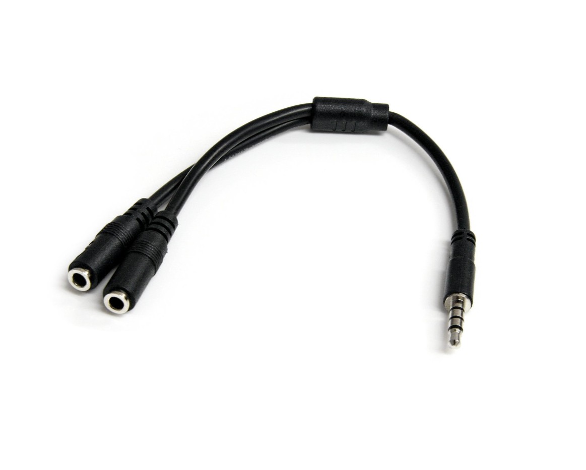 Matériels informatique adaptateur STARTECH Jack 3.5 Mâle vers 2 x Jack 3.5 Femelle Noir infinytech Réunion 01